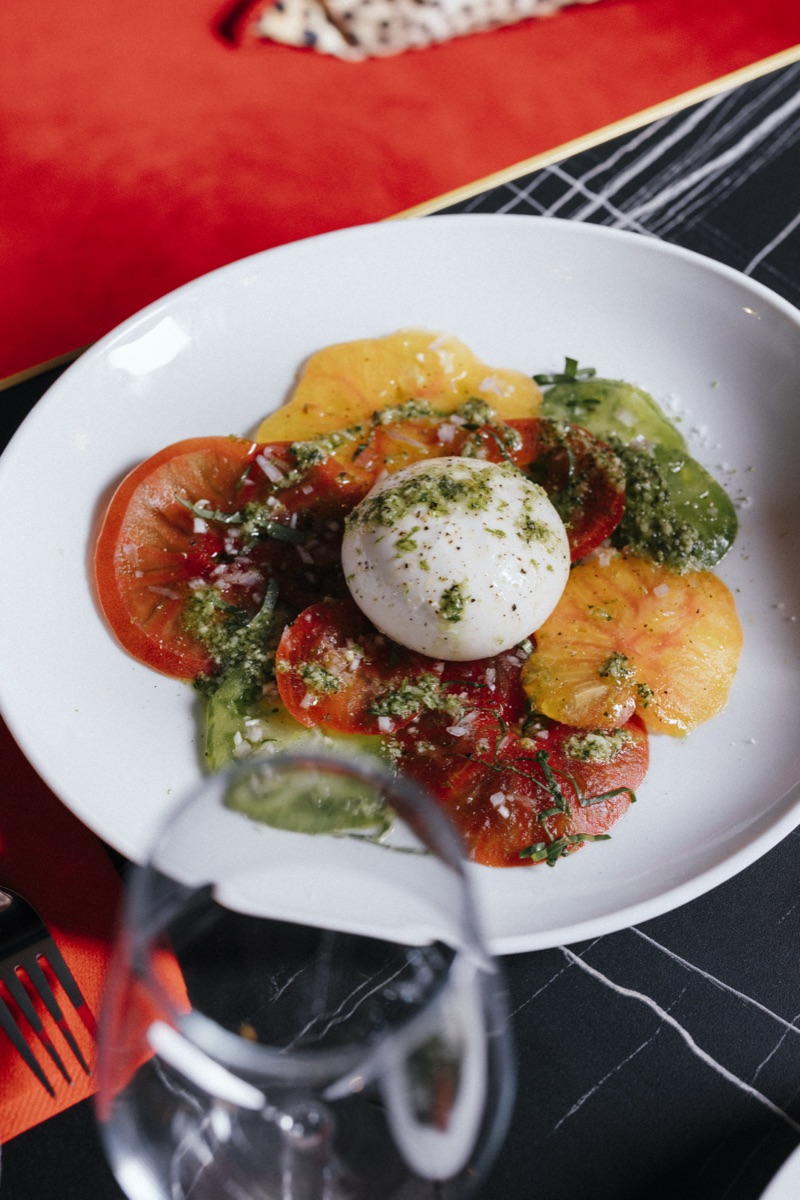 Burrata tomates anciennes