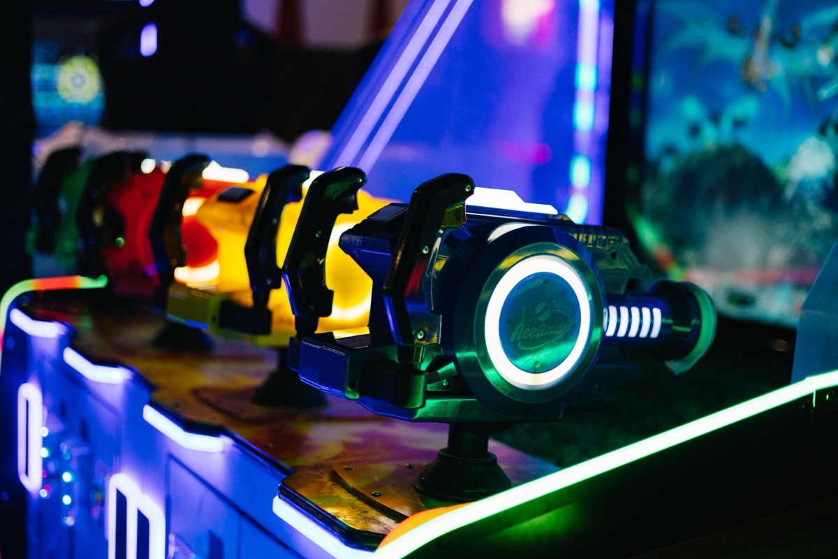 Pistolets lumineux des bornes de tir